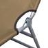 Tumbona plegable con cojín de cabeza y respaldo ajustable