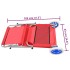 Tumbona plegable con toldo y ruedas acero