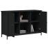 Mueble de TV madera de ingeniería negro 100x35x65