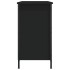 Mueble de TV madera de ingeniería negro 100x35x65