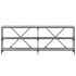Mesa consola hierro y madera ingeniería gris Sonoma
