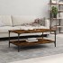 Mesa de centro madera de ingeniería roble ahumado 100x55x40