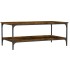 Mesa de centro madera de ingeniería roble ahumado 100x55x40