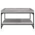 Mesa centro madera ingeniería y hierro gris Sonoma 80x80x45