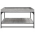Mesa centro madera ingeniería y hierro gris Sonoma 80x80x45