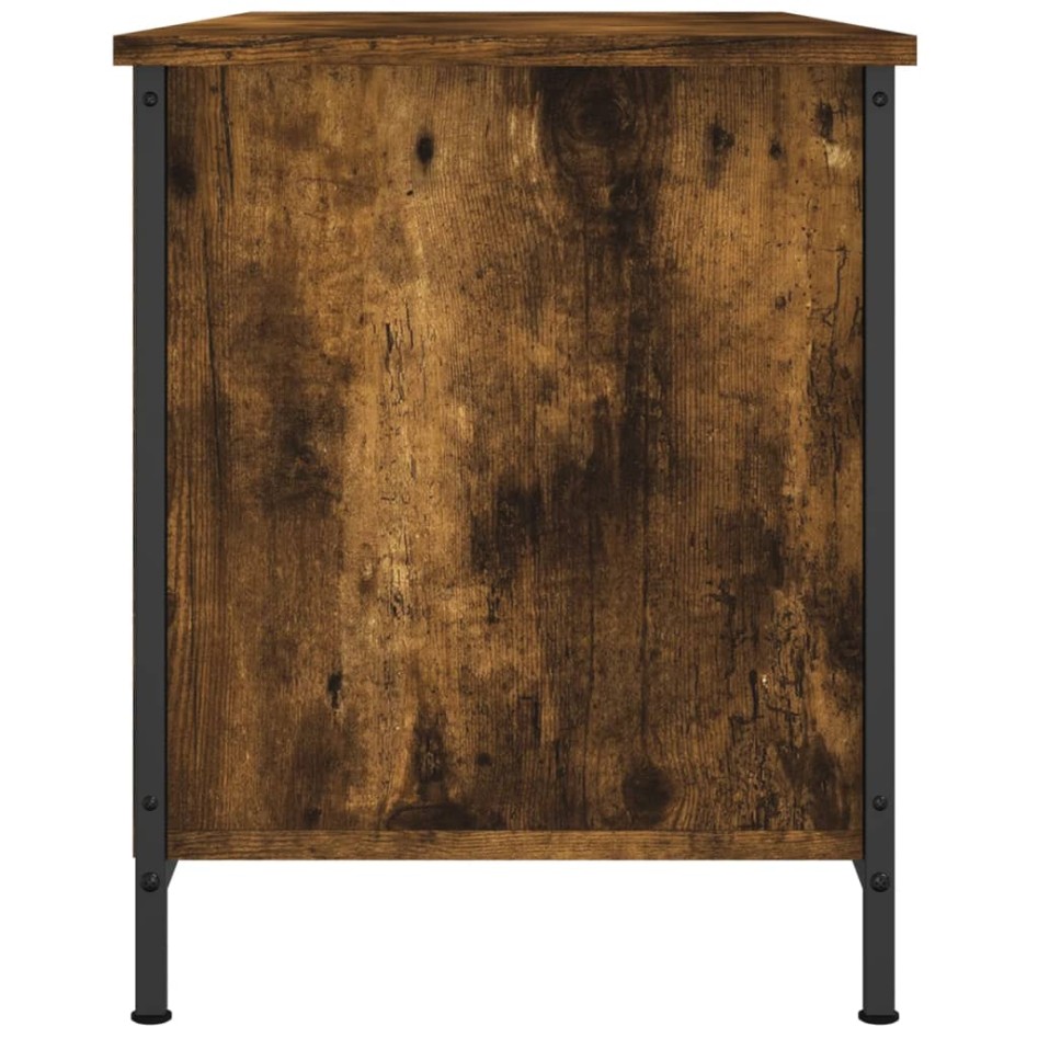 Mueble para TV madera contrachapada roble ahumado 100x40x50