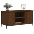 Mueble para TV madera contrachapada marrón roble 100x40x50