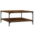 Mesa de centro madera de ingeniería roble ahumado 80x80x40