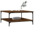 Mesa de centro madera de ingeniería roble ahumado 80x80x40