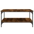 Mesa de centro madera de ingeniería roble ahumado 80x80x40