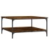 Mesa de centro madera de ingeniería roble ahumado 80x80x40