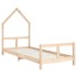 Estructura de cama para niños madera maciza de pino 80x200