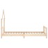 Estructura de cama para niños madera maciza de pino 80x200