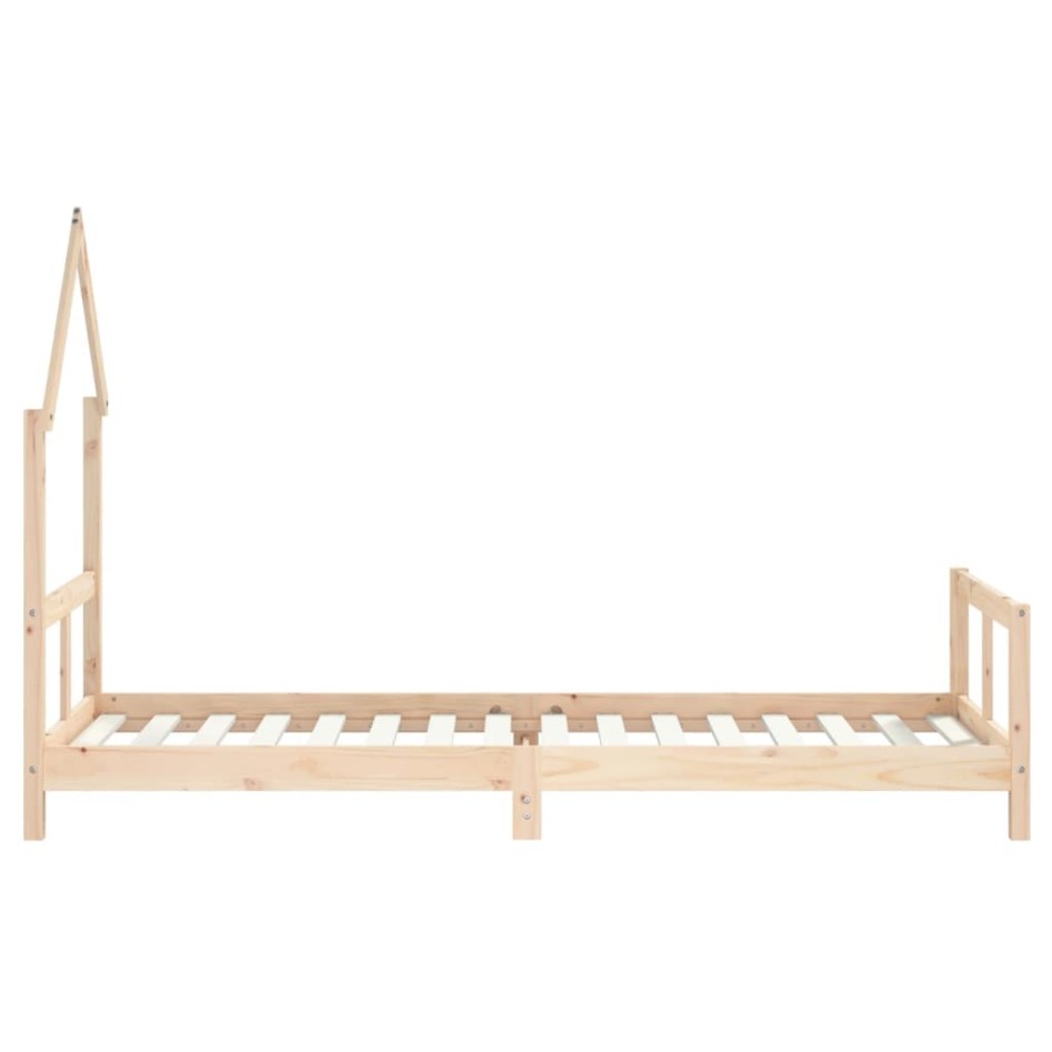 Estructura de cama para niños madera maciza de pino 80x200