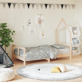 Estructura de cama para niños madera maciza de pino 80x160