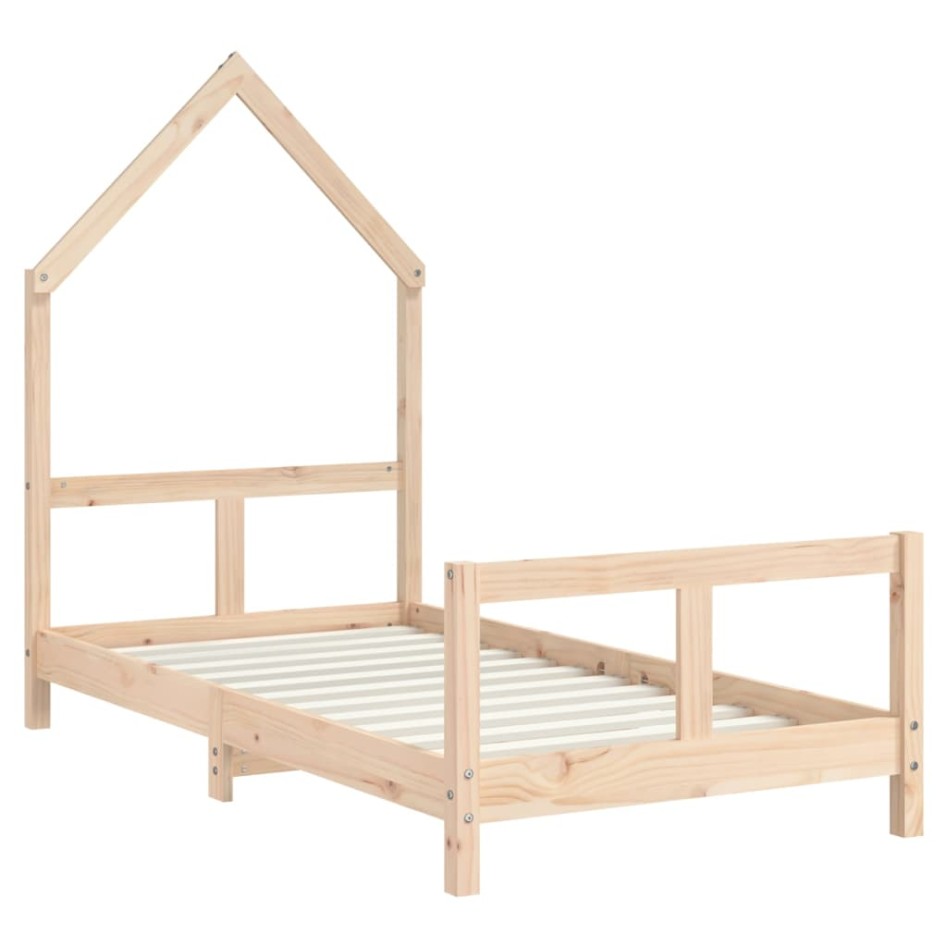 Estructura de cama para niños madera maciza de pino 80x160