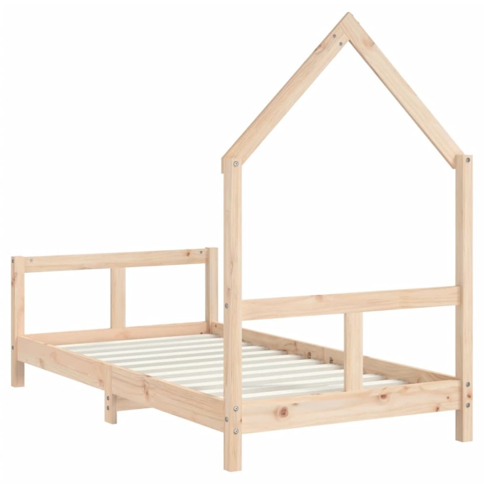 Estructura de cama para niños madera maciza de pino 80x160
