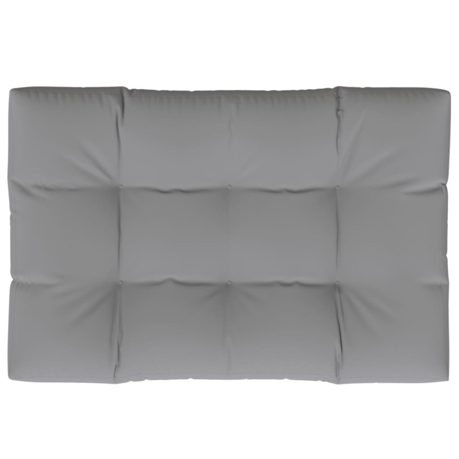Cojín para muebles de palets tela gris 120x80x12