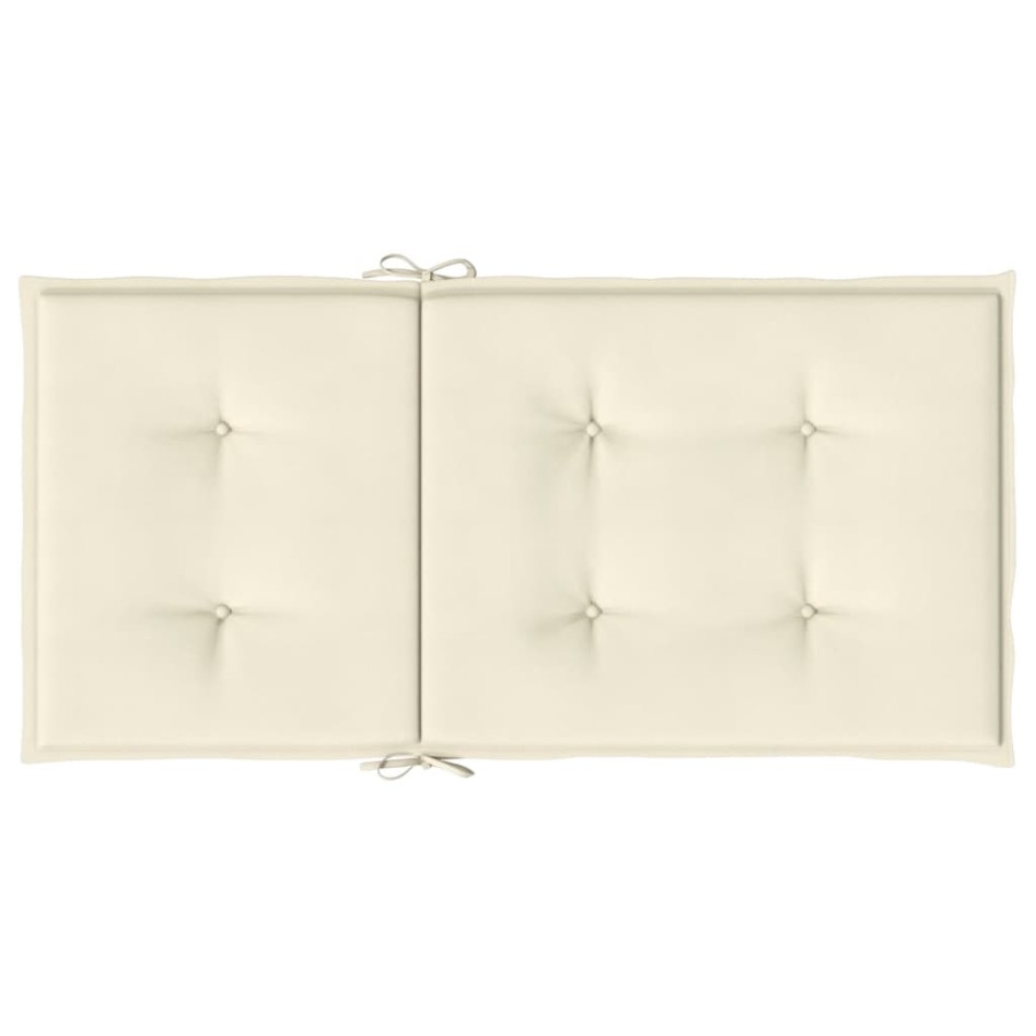 Cojín silla jardín respaldo bajo 4 uds tela Oxford