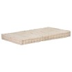Cojín para palés algodón beige 120x80x10 cm