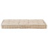 Cojín para palés algodón beige 120x80x10