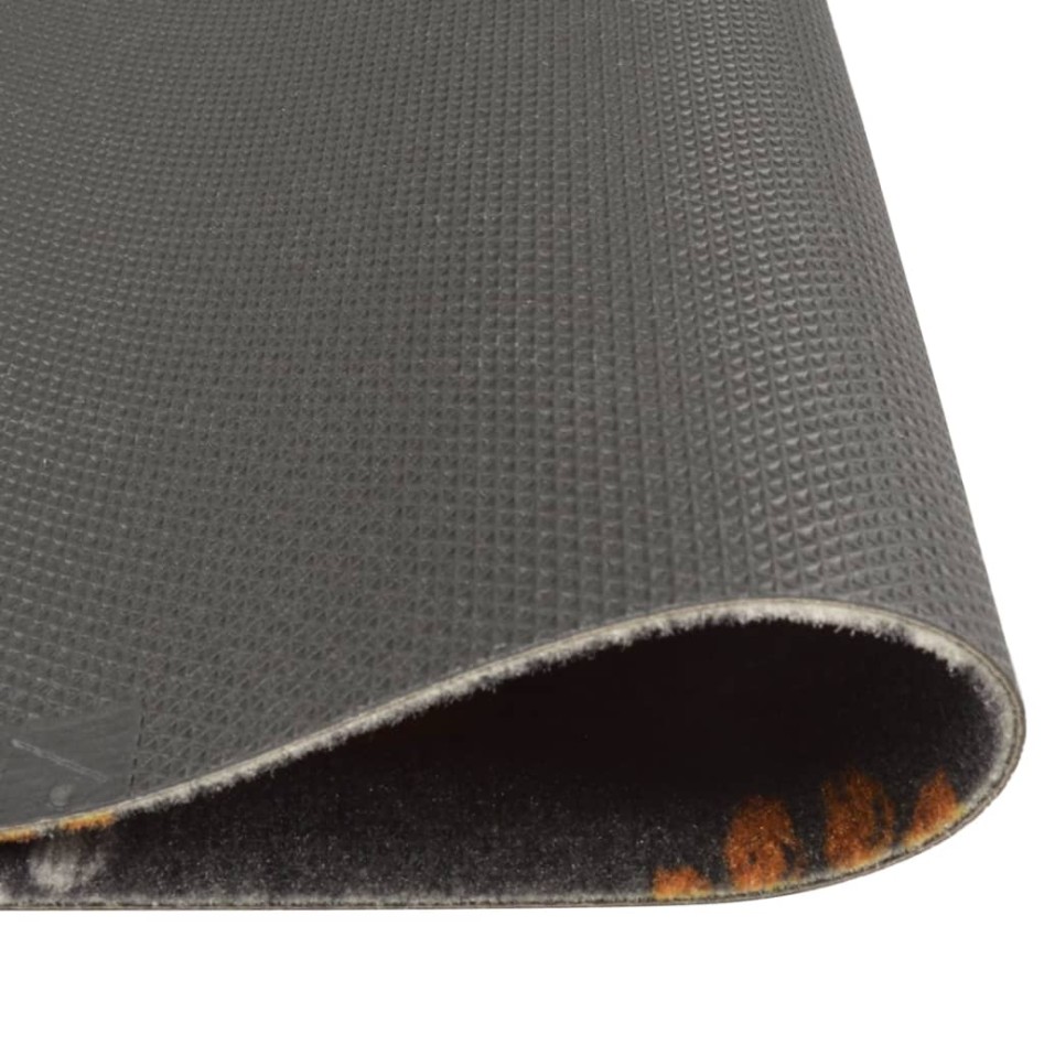 Alfombra de cocina lavable terciopelo dibujo de patas 60x300