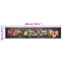 Alfombra de cocina lavable terciopelo dibujo especias 60x300