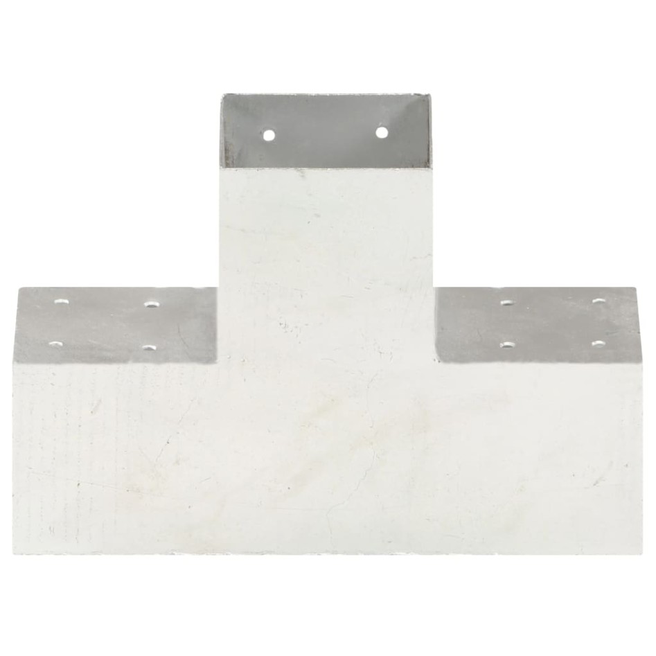 Conectores de postes en X 4 uds metal galvanizado 101x101