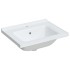 Lavabo de baño rectangular cerámica blanco 61x48x19,5