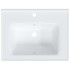 Lavabo de baño rectangular cerámica blanco 61x48x19,5