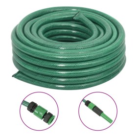 Manguera de jardín con accesorios PVC verde 0,75 50