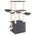 Rascador para gatos con postes de sisal gris oscuro 133