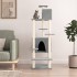 Rascador para gatos con postes de sisal gris claro 154