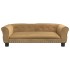 Cama para perros de terciopelo marrón 95x55x30