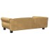 Cama para perros de terciopelo marrón 95x55x30