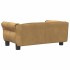 Cama para perros de terciopelo marrón 70x45x30