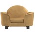 Cama para perros de terciopelo marrón 66x40x45