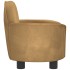 Cama para perros de terciopelo marrón 66x40x45