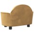 Cama para perros de terciopelo marrón 66x40x45