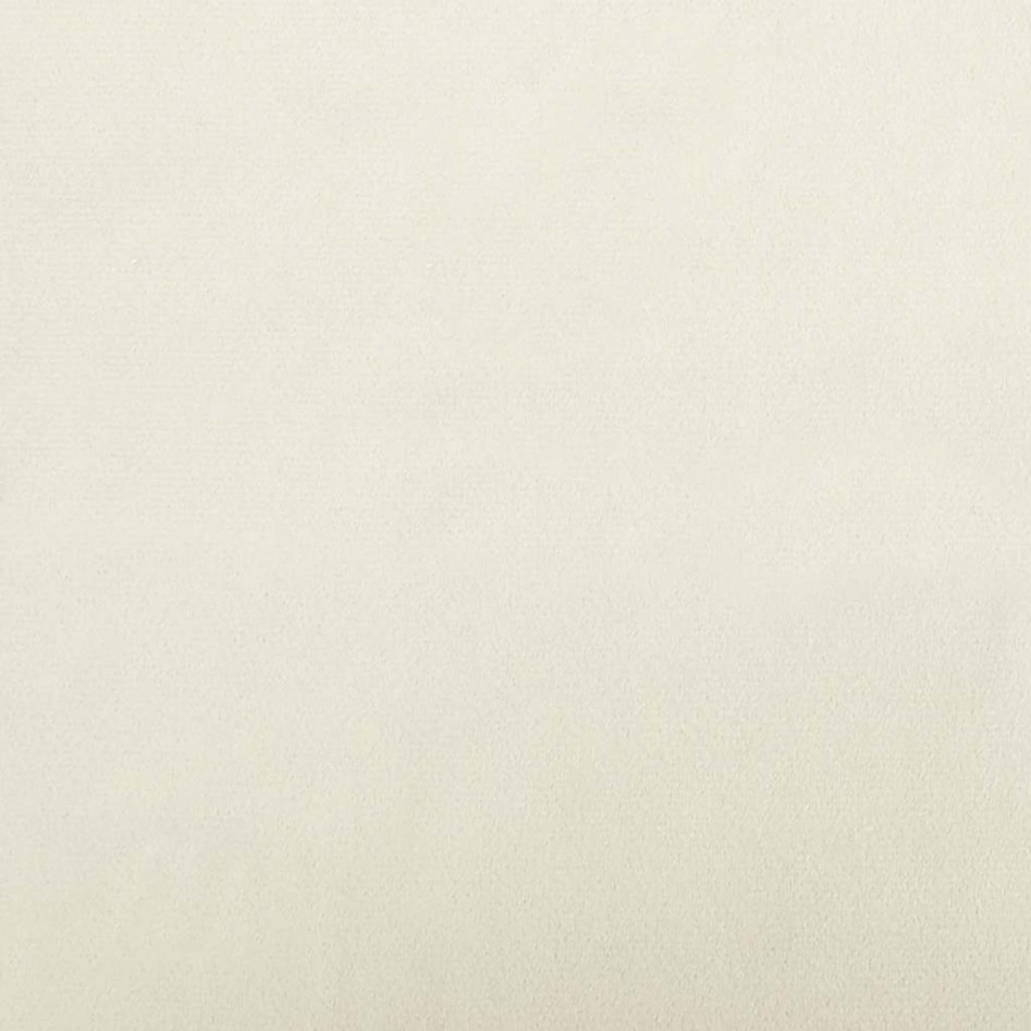 Cama para perros de terciopelo crema 50x40x26,5