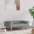 Cama para perros de terciopelo gris claro 70x45x26,5