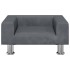 Cama para perros de terciopelo gris oscuro 50x40x26,5