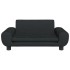 Cama para perros de terciopelo negra 70x45x33