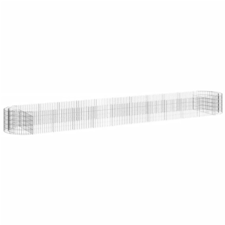 Arriate de gaviones de hierro galvanizado 600x100x50