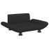 Cama para perros de tela negra 70x45x28