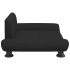 Cama para perros de tela negra 70x45x28
