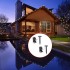 Guirnalda de luces LED solares 2 uds blanco