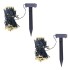 Guirnalda de luces LED solares 2 uds blanco