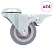Ruedas giratorias con agujero pasador 24 unidades 50 mm