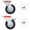 Ruedas giratorias 12 unidades 100 mm